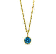 A timeless necklace for women, this aquamarine birthstone pendant adds a serene touch to any jewelry collection.